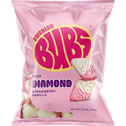 Bubs Sour Diamond Strawberry Vanilla (Sweden) (Mexico)