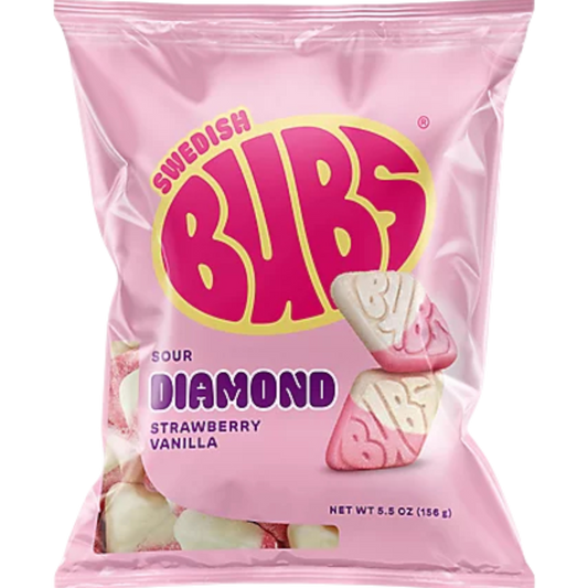 Bubs Sour Diamond Strawberry Vanilla (Sweden) (Mexico)