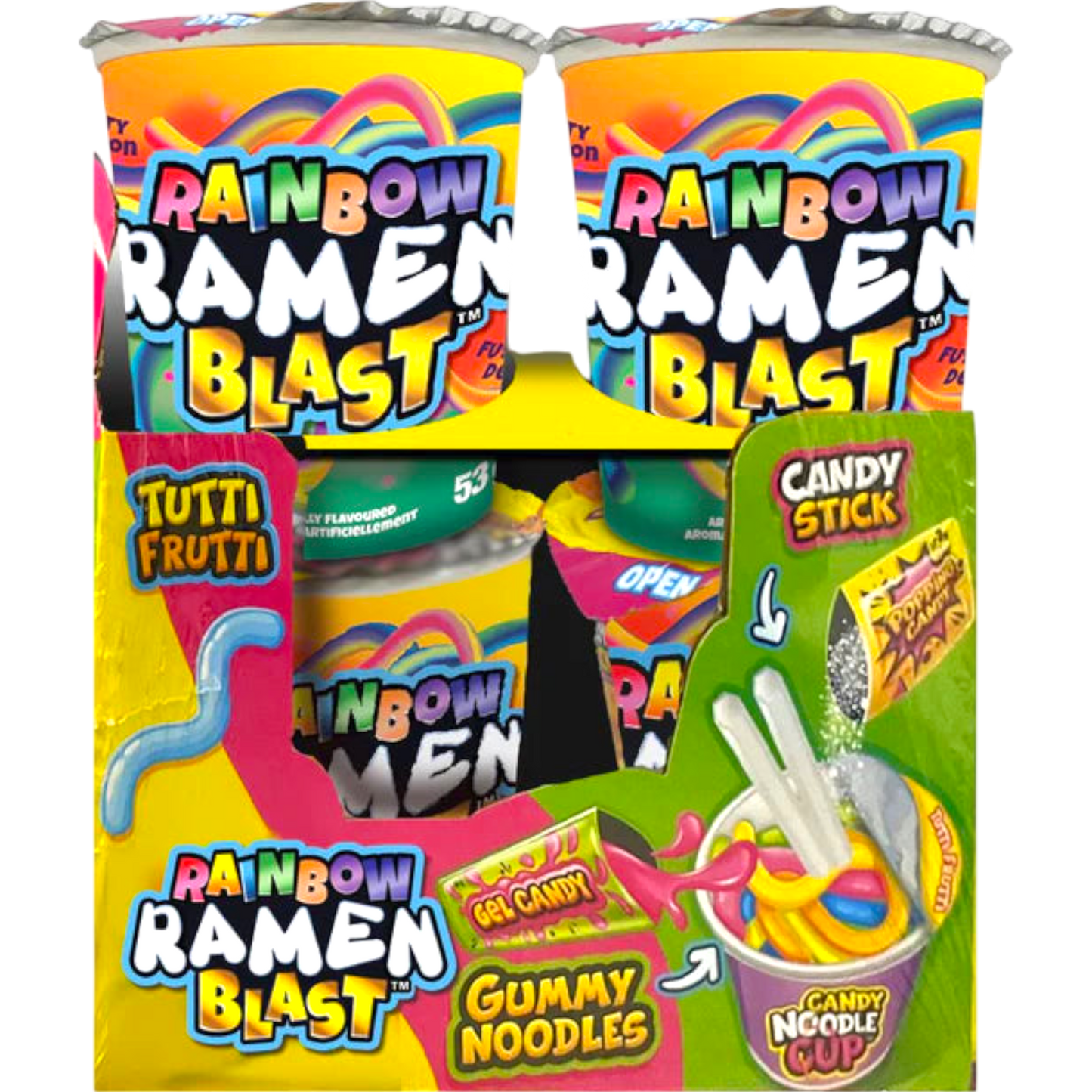 Rainbow Ramen Blast Candy Noodle Cup (China)