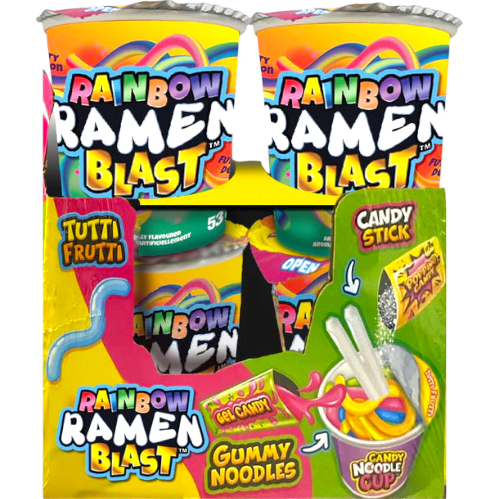 Rainbow Ramen Blast Candy Noodle Cup